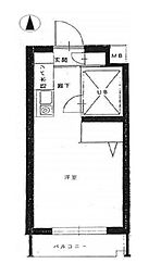 Jパーク池袋本町 ワンルームの間取図画像