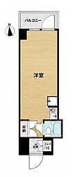 ライオンズマンション東銀座 ワンルームの間取図画像