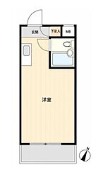 メゾン・ド・パナシェ ワンルームの間取図画像