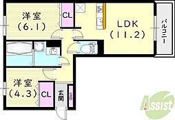 🉐敷金礼金0円！🉐阪神武庫川線 東鳴尾駅 徒歩7分