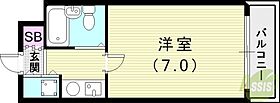 兵庫県西宮市丸橋町1-16（賃貸マンション1K・3階・22.43㎡） その2