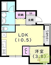 リジェール北口  ｜ 兵庫県西宮市大屋町（賃貸アパート1LDK・1階・37.67㎡） その2