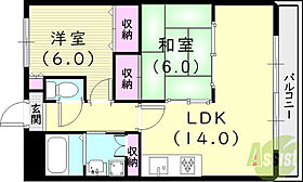 シェリール苦楽園II  ｜ 兵庫県西宮市西平町（賃貸マンション2LDK・3階・57.00㎡） その2