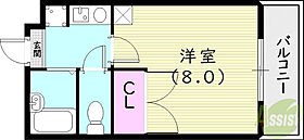 ピュア河原  ｜ 兵庫県西宮市河原町4-29（賃貸マンション1K・2階・24.00㎡） その2