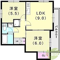 セジュール甲東II  ｜ 兵庫県西宮市段上町1丁目1-20（賃貸マンション2LDK・3階・41.31㎡） その2