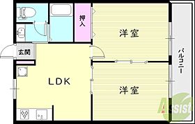 ベル・セゾン  ｜ 兵庫県西宮市六軒町1-42（賃貸マンション1LDK・1階・43.00㎡） その2