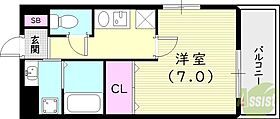 プライマル西宮夙川  ｜ 兵庫県西宮市松下町9-8（賃貸マンション1K・4階・24.99㎡） その2