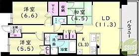 ブランズ西宮北口  ｜ 兵庫県西宮市芦原町11-1（賃貸マンション3LDK・6階・71.85㎡） その2