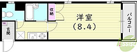 西宮SKYハイツ  ｜ 兵庫県西宮市高木東町16-5（賃貸マンション1K・2階・23.37㎡） その2