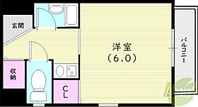 エルズ夙川  ｜ 兵庫県西宮市大井手町5-7（賃貸マンション1K・2階・22.72㎡） その2