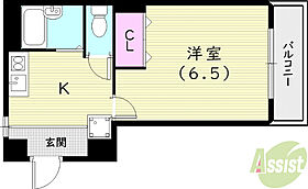 カナル夙川  ｜ 兵庫県西宮市若松町（賃貸マンション1K・3階・23.48㎡） その2