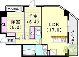 間取図画像 2LDK