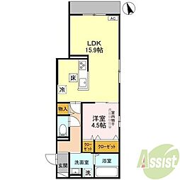 間取図画像 1LDK