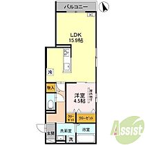 上甲子園廣和レジデンス  ｜ 兵庫県西宮市上甲子園4丁目（賃貸アパート1LDK・3階・51.48㎡） その2