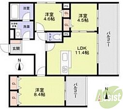 (仮称)門戸厄神・M社計画新築工事 2階