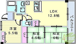 ソアール門戸荘 3LDKの間取図画像