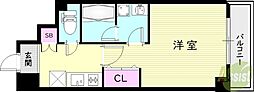 ステラハウス甲子園口 1Kの間取図画像