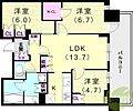 ジオタワー宝塚グランレジデンス The North24階26.0万円