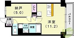 COMFORIA西宮 ワンルームの間取図画像
