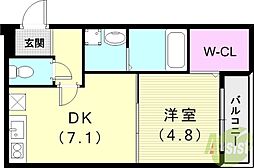 フジパレス夙川香櫨園ノース 1階