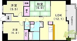 グランディオーズ 3LDKの間取図画像