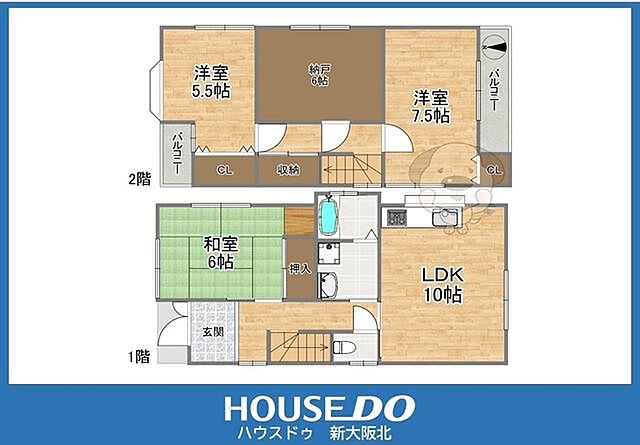 間取り 大阪市淀川区三津屋北1丁目