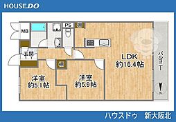 日商岩井グリーンサイドマンション 3LDKの間取図画像