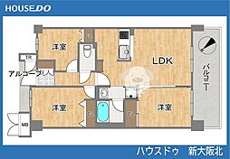 モンセーヌ加島ヴィルコート 3LDKの間取図画像