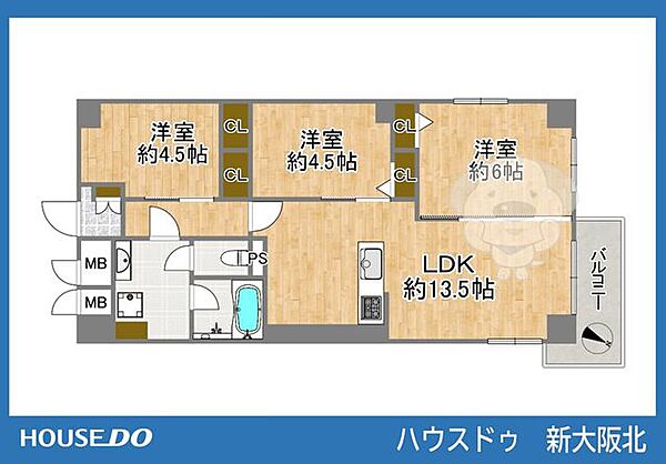 間取りを拡大表示