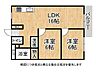 間取り：お掃除しやすい全室フローリングの2ＬＤＫ！複数沿線利用可能で、アクセス環境良好な立地！