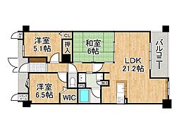 ディークラディア醍醐駅前 3LDKの間取図画像
