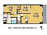 間取り：各居室収納スペース付きの2ＬＤＫ！