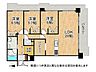 間取り：最上階角部屋の陽当たり眺望良好な3LDKの間取り