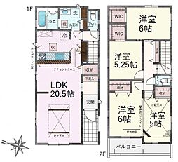 物件画像 川越市砂　新築戸建　1号棟