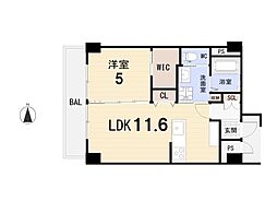 シャンボール小石川A 1LDKの間取図画像