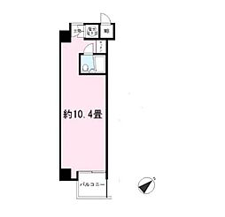 クレール東池袋 ワンルームの間取図画像