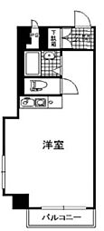 ベルバン赤坂 ワンルームの間取図画像