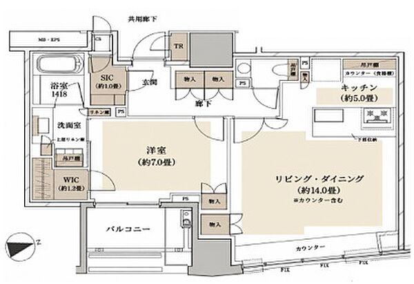 間取りを拡大表示
