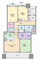 ブランズシティ守谷 3LDKの間取図画像