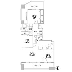 ソピア大濠西 3LDKの間取図画像