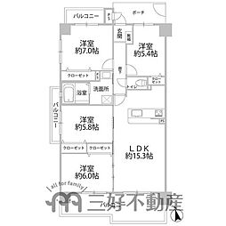アーサー三苫ステーション 4LDKの間取図画像