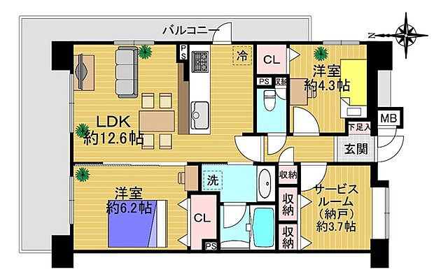 間取り エンゼルハイム大森西 5階/-