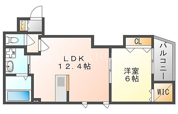 大阪府門真市向島町(賃貸マンション1LDK・1階・46.76㎡)の写真 その2