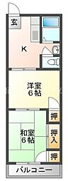間取図画像 2K
