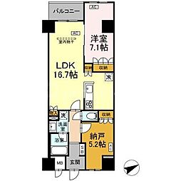 サンジョイアゼロ 1SLDKの間取図画像
