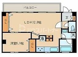 アンビロンM 1LDKの間取図画像