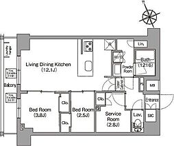 間取図画像 2SLDK