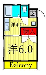 間取図画像 1K