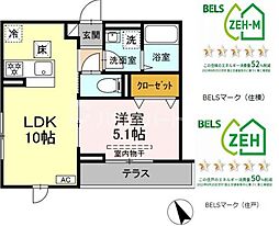 間取図画像 1LDK