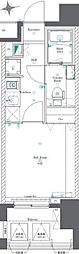 AZEST URAYASU Sta 12階ワンルームの間取り
